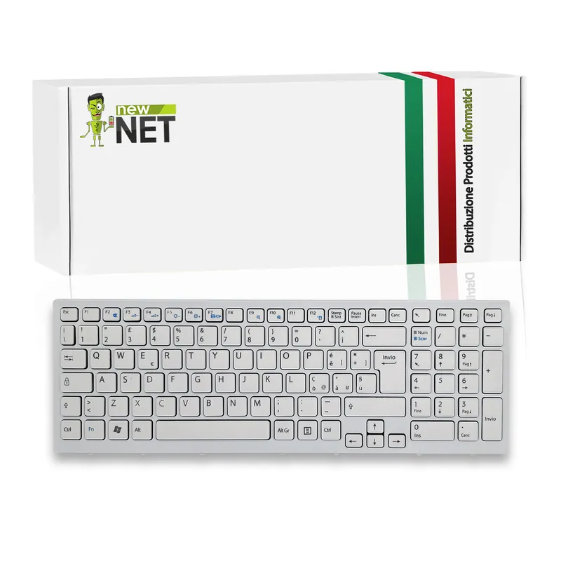 Tastiera per Sony VAIO serie VPC-EB Bianca