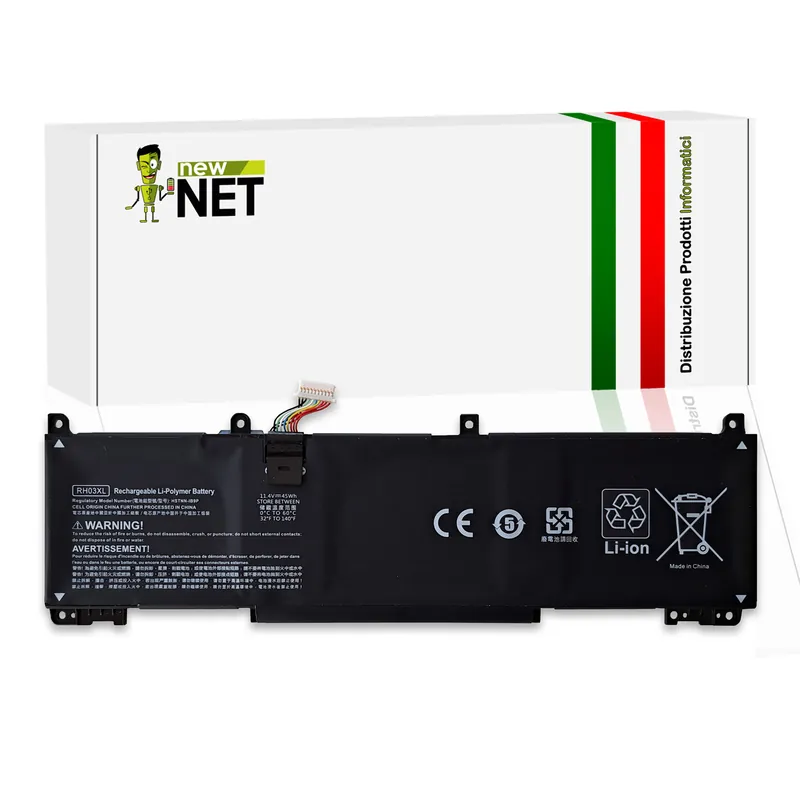 Batteria RH03XL per HP EliteBook 640, 645, 650, 655 G9, G10 – 11.4V, 3947mAh, 45Wh