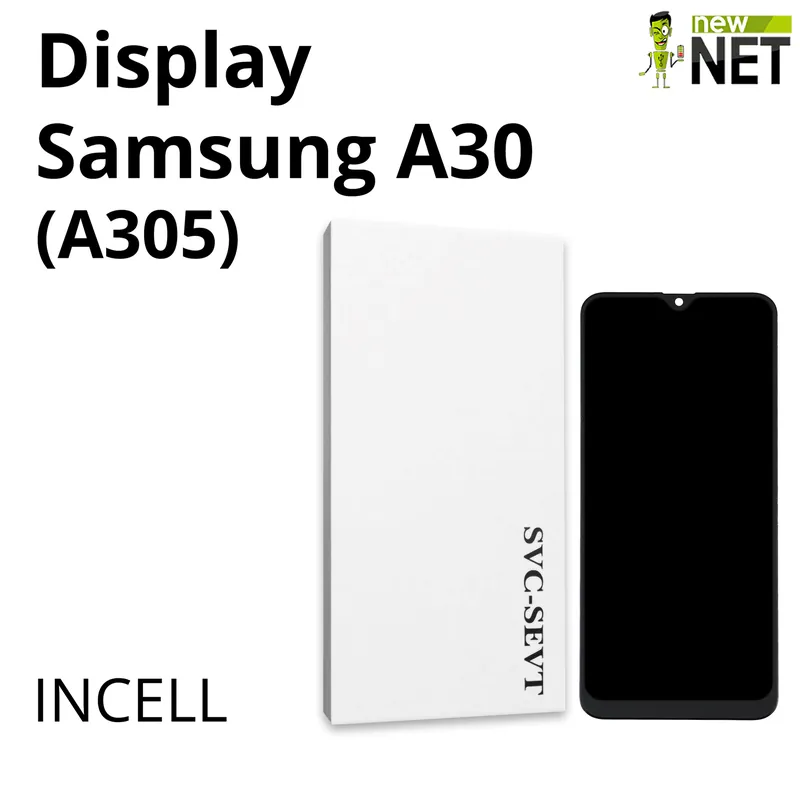 Display per Samsung Galaxy A30 (A305) LCD IN-CELL, Touch Screen, No Frame