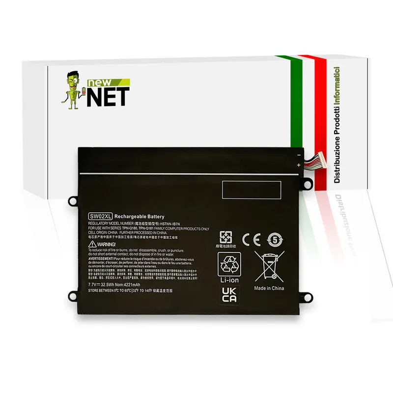 Batteria SW02XL 32.5Wh per HP X2 – 7.7V / 4221mAh