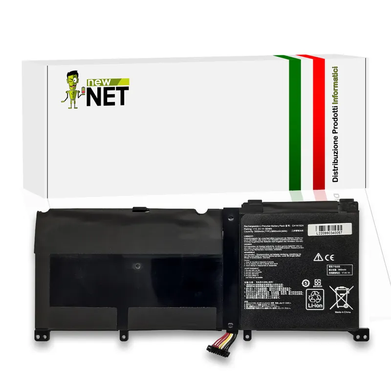 Batteria C41N1524 60Wh per ASUS ZenBook Pro – 15.2V / 3950mAh