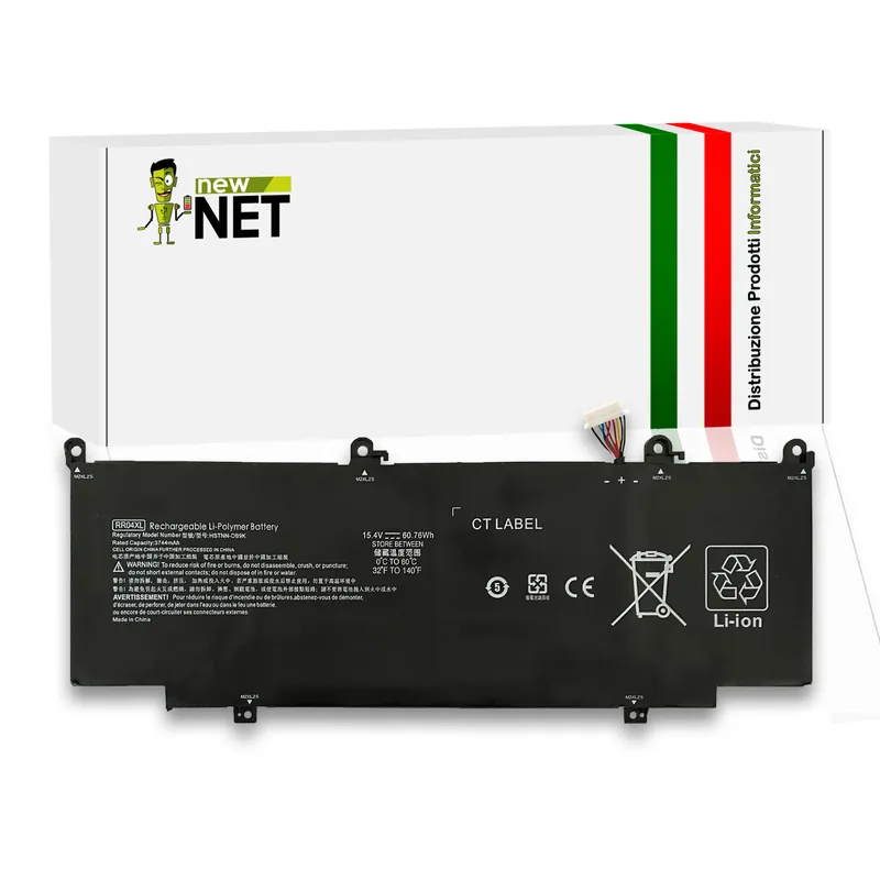 Batteria RR04XL 60.76Wh per HP Spectre X360 – 15.4V / 3744mAh
