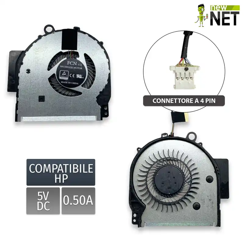 Ventola CPU fan per HP Pavilion x360 14-BA serie