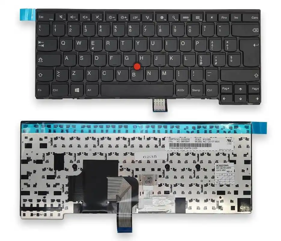 Tastiera per Lenovo ThinkPad T440 Series con Trackpoint