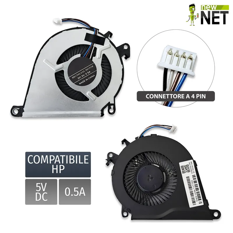 Ventola 858970-001 per HP Pavilion 15-ax,15t-ax, OMEN 15-bc, 15t-bc