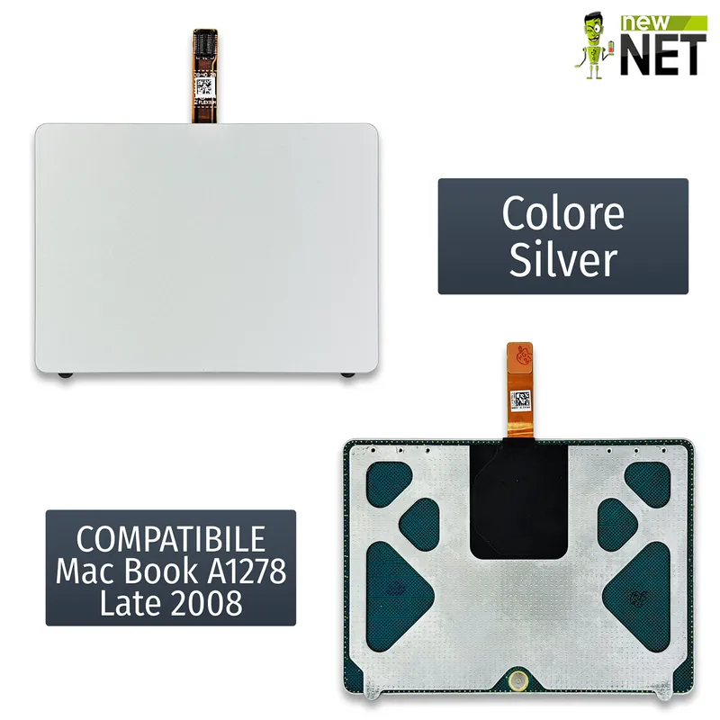 Touchpad per Apple MacBook A1278 anno 2008, con Ganci, Viti e Cavo Flat