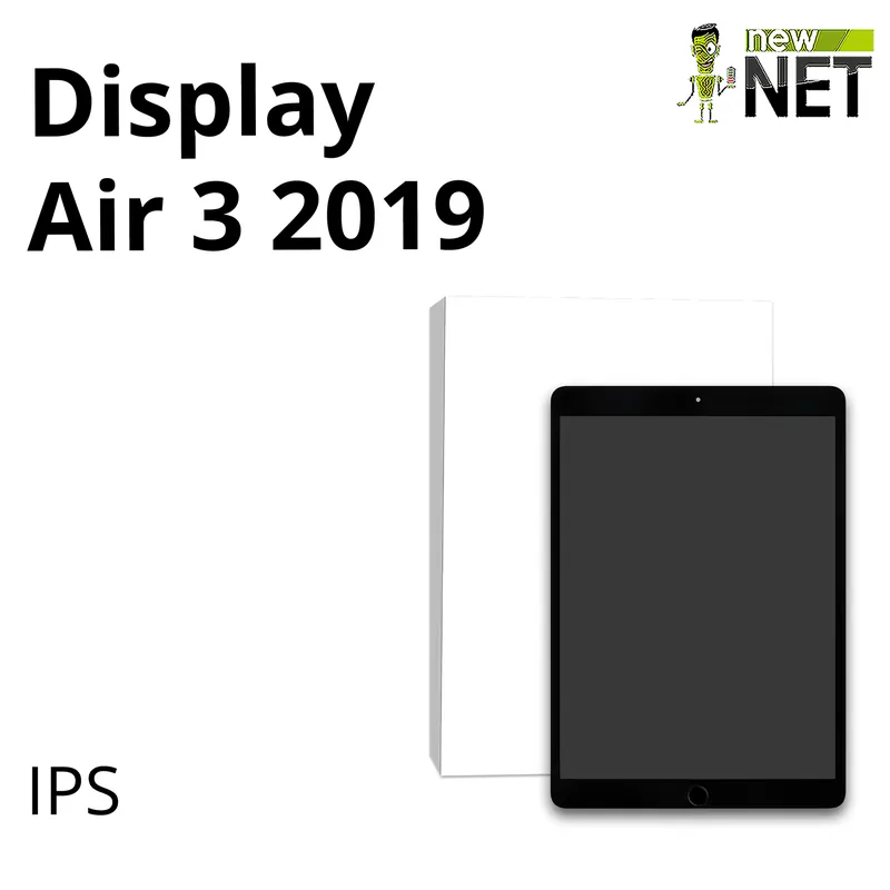 Display compatibile per iPad Air 3rd Gen 2019, WQXGA, Nero