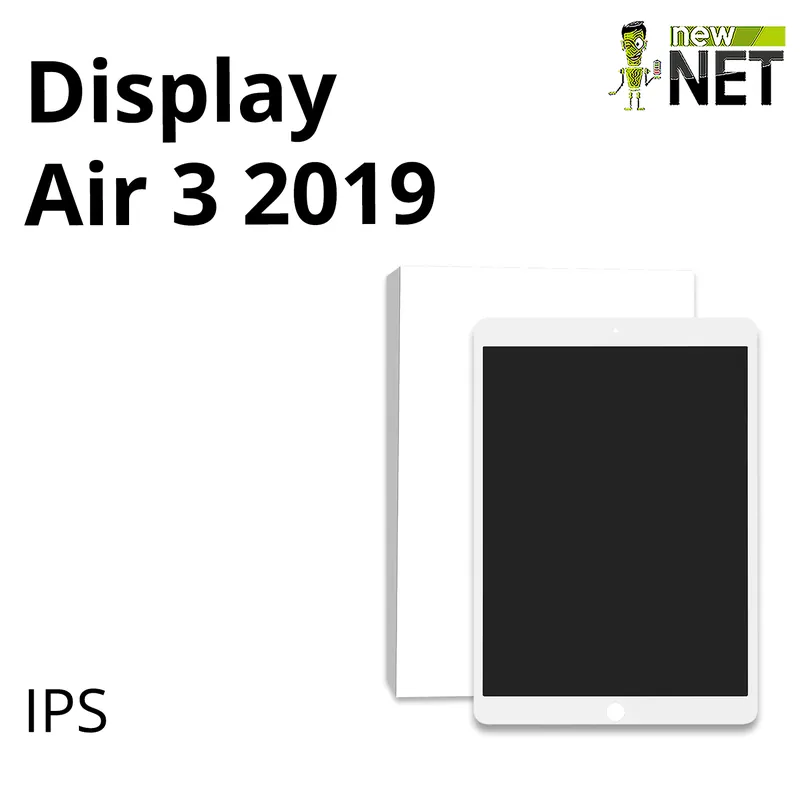 Display compatibile per iPad Air 3rd Gen 2019, WQXGA, Bianco