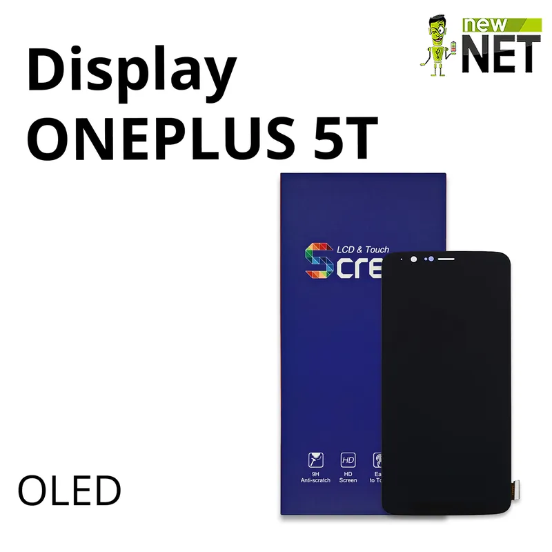 Display OLED originale rigenerato per OnePlus 5T A5010, Touch Screen, No Frame