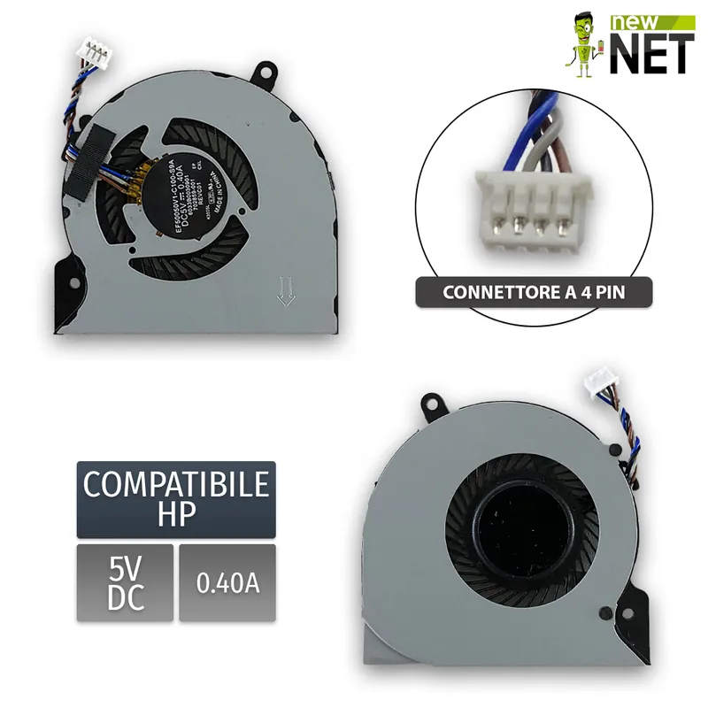 Ventola 702859-001 REVC01 per HP EliteBook Folio 9470M