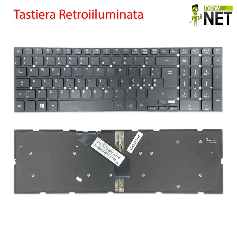 Tastiera per Acer Aspire 5755 retroilluminata