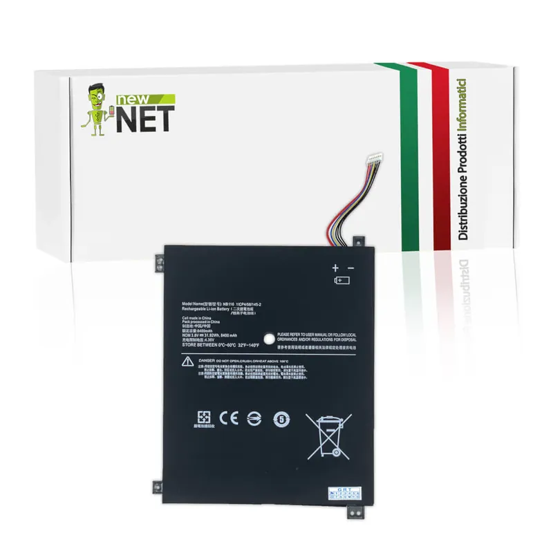 Batteria per Lenovo Ideapad NB116 – 3.8 V / 8400 mAh