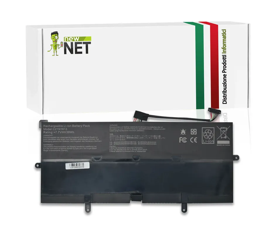Batteria 39Wh per Asus Chromebook Flip C302C Serie – 7.7 V / 5085mAh