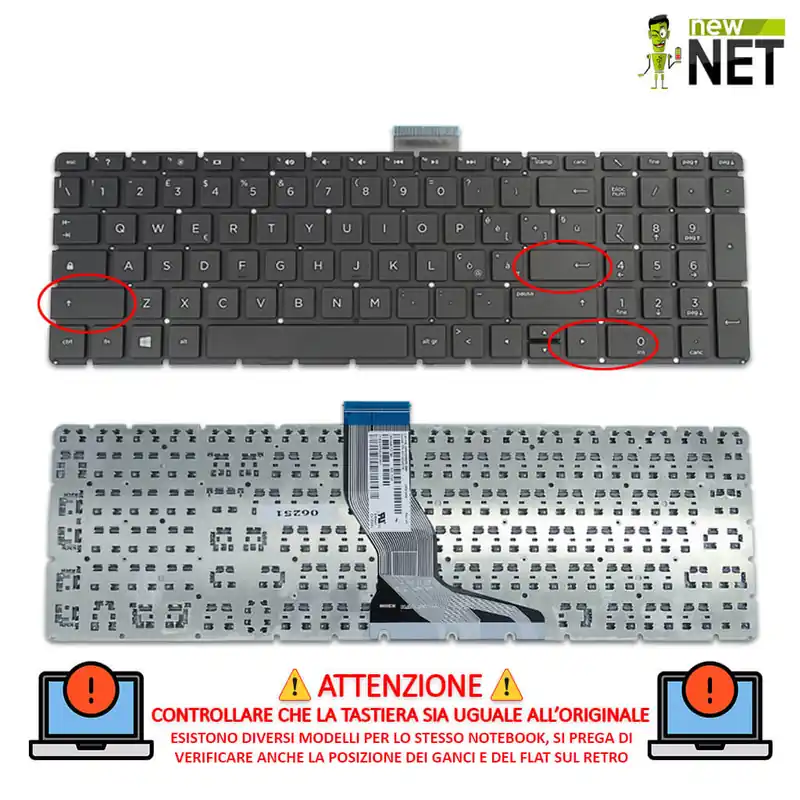 Tastiera per HP Pavilion 15-BS Serie