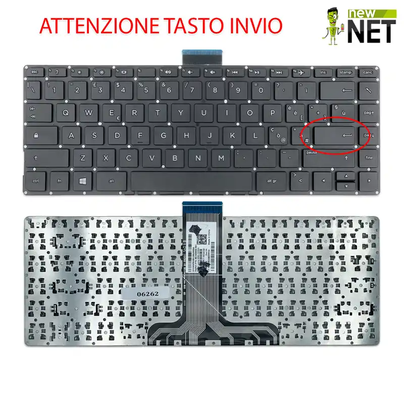 Tastiera per Hp Stream 14-AX (ATTENZIONE TASTO INVIO!)