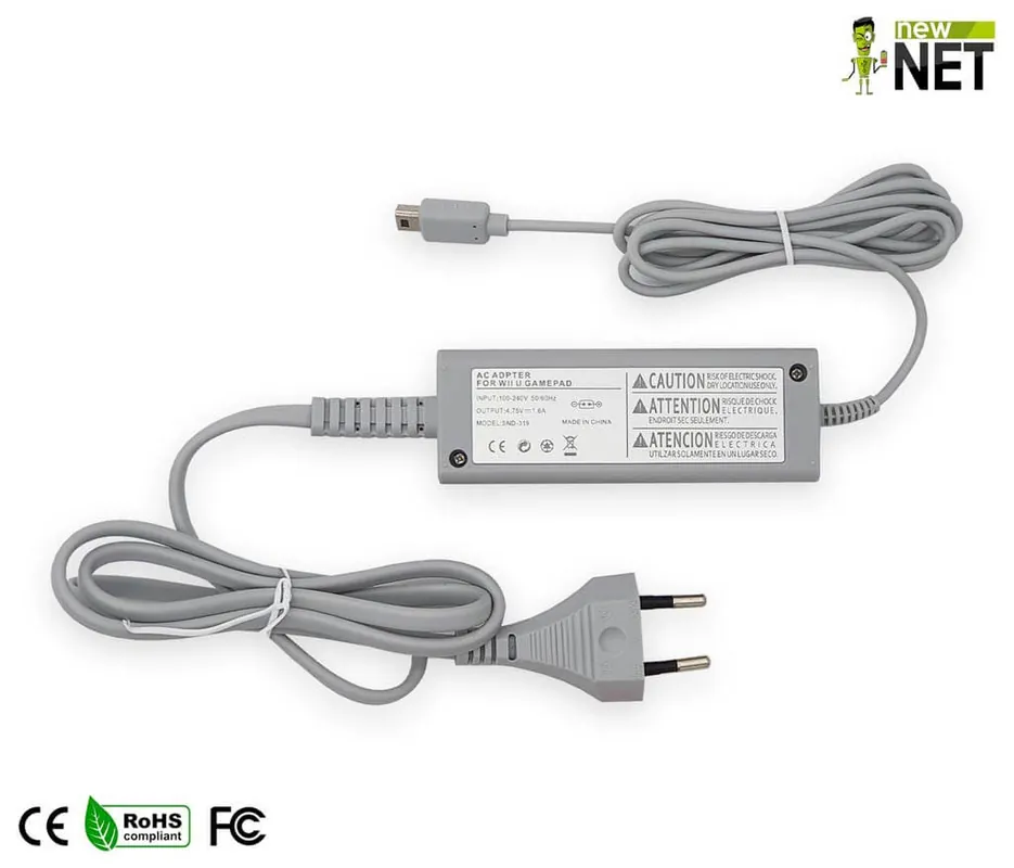 Alimentatore 8W per Wii U Gamepad – 4.75 V / 1.6 A