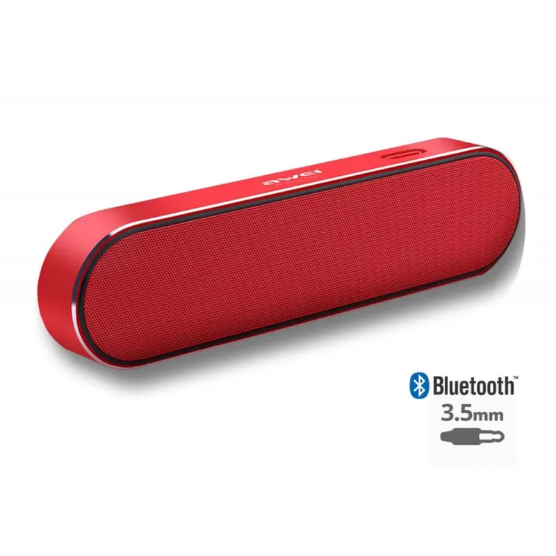 Altoparlante Bluetooth 4.2, Vivavoce Integrato con Doppio Driver Cassa, Uscita AUX (cavo aux incluso) – Nero / Blu / Oro / Rosso