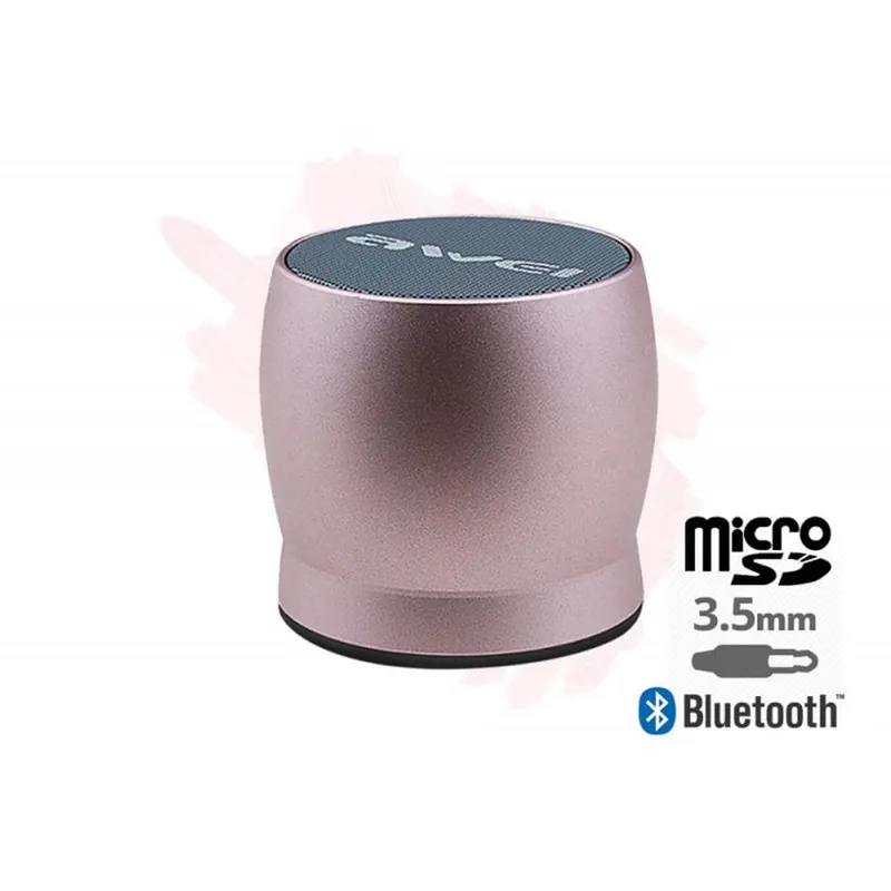 Altoparlante Bluetooth Portatile – Microfono per chiamate in Vivavoce – Slot scheda SD, Cavo Aux – Oro Rosa / Oro / Nero / Argento