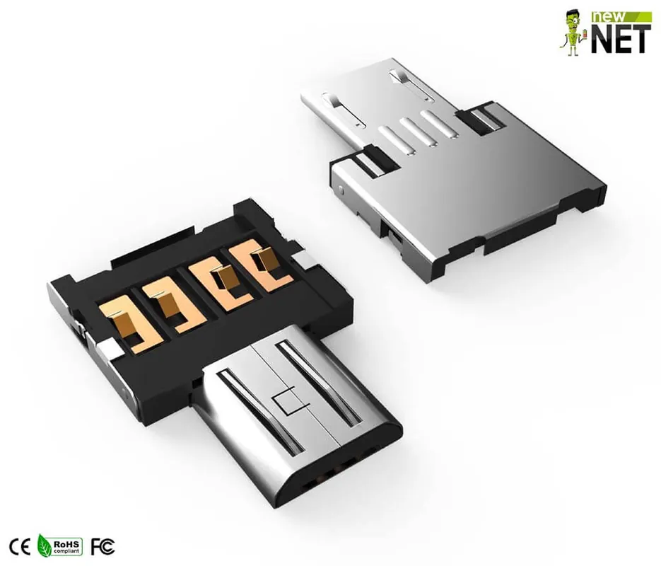 Mini Adattatore OTG da USB-A a Micro USB per Smartphone / Tablet