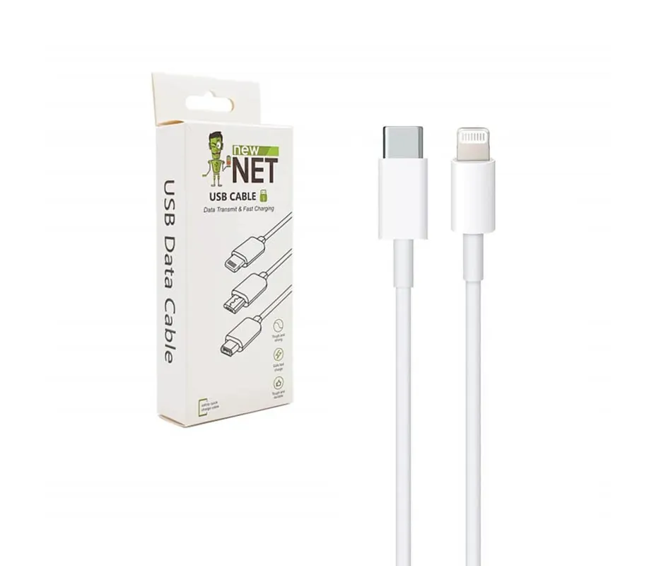 Cavo Universale Trasferimento Dati e Ricarica Veloce da USB Type C a Lightning – TPU / 100 cm