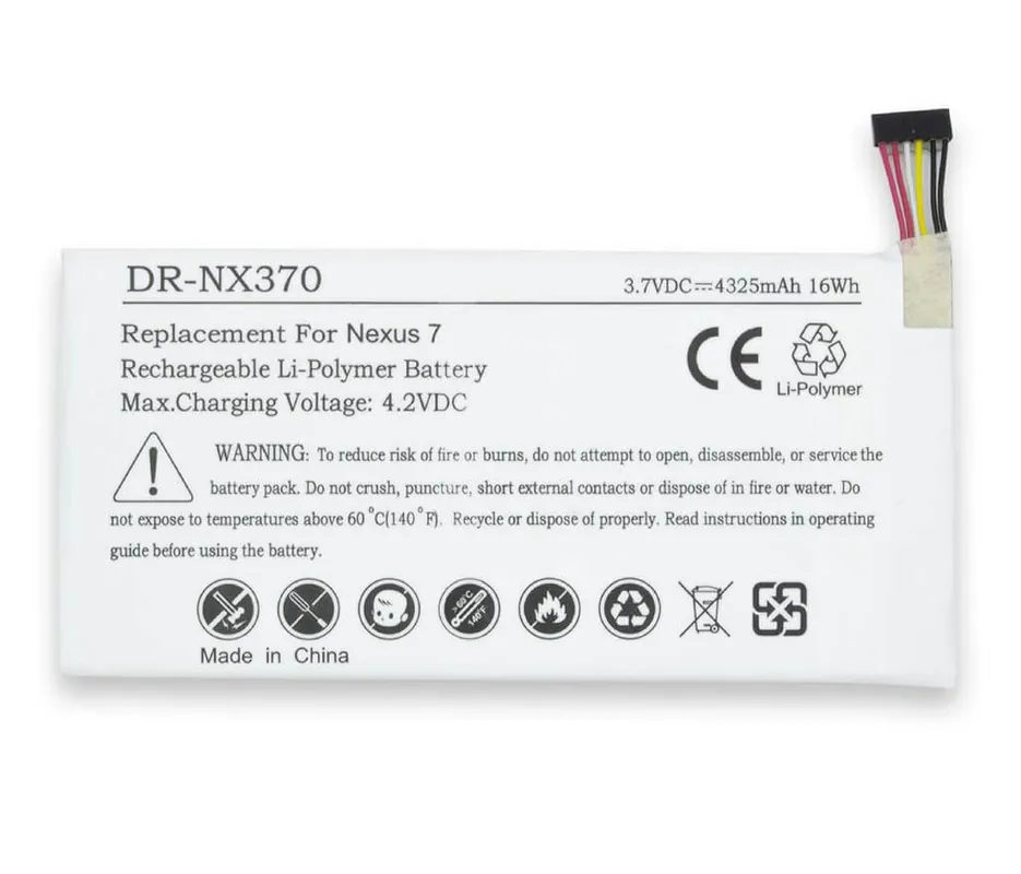 Batteria per Asus Google Nexus 7 da 16Wh – 3.7 V / 4325mAh