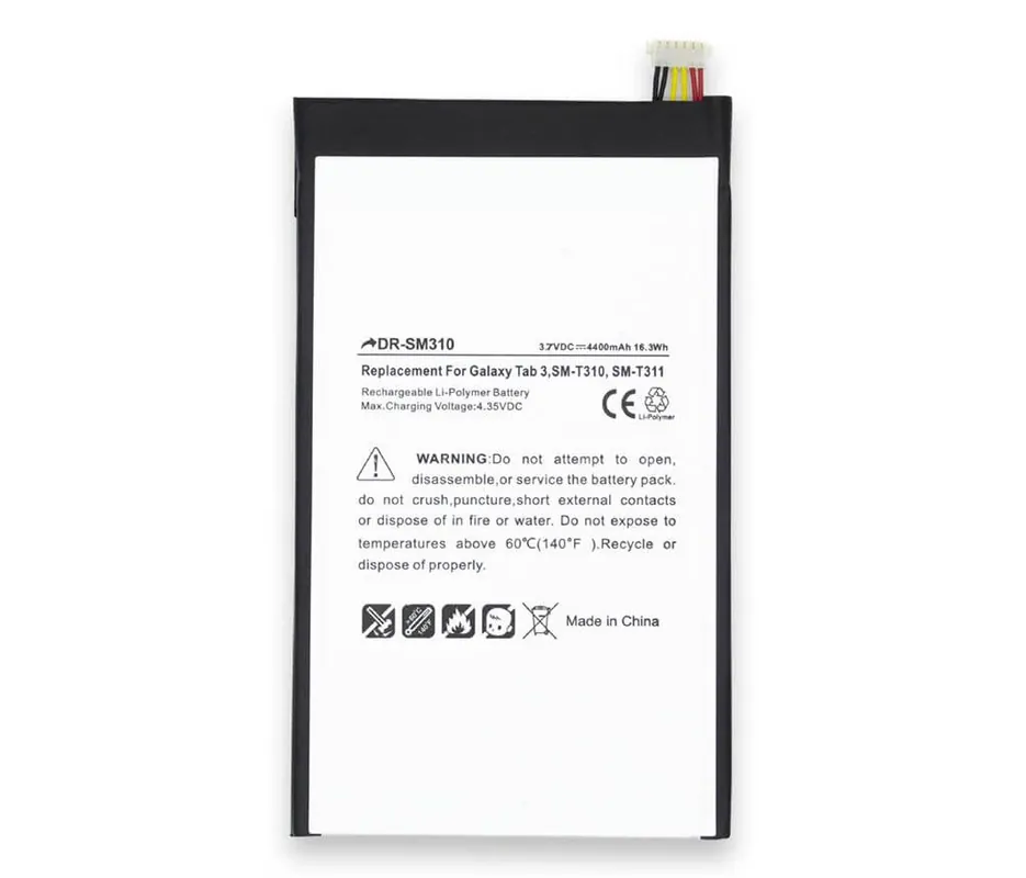 Batteria per Samsung Galaxy Tab 3 8″ da 16.3Wh – 3.7 V / 4400mAh