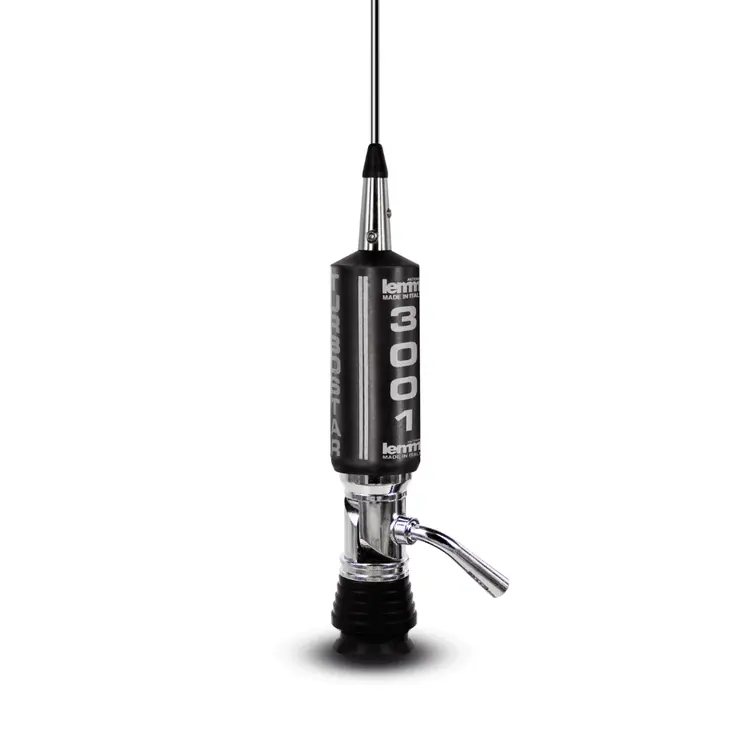 Antenna Veicolare CB con Base Magnetica PL259 e Adattatore BNC
