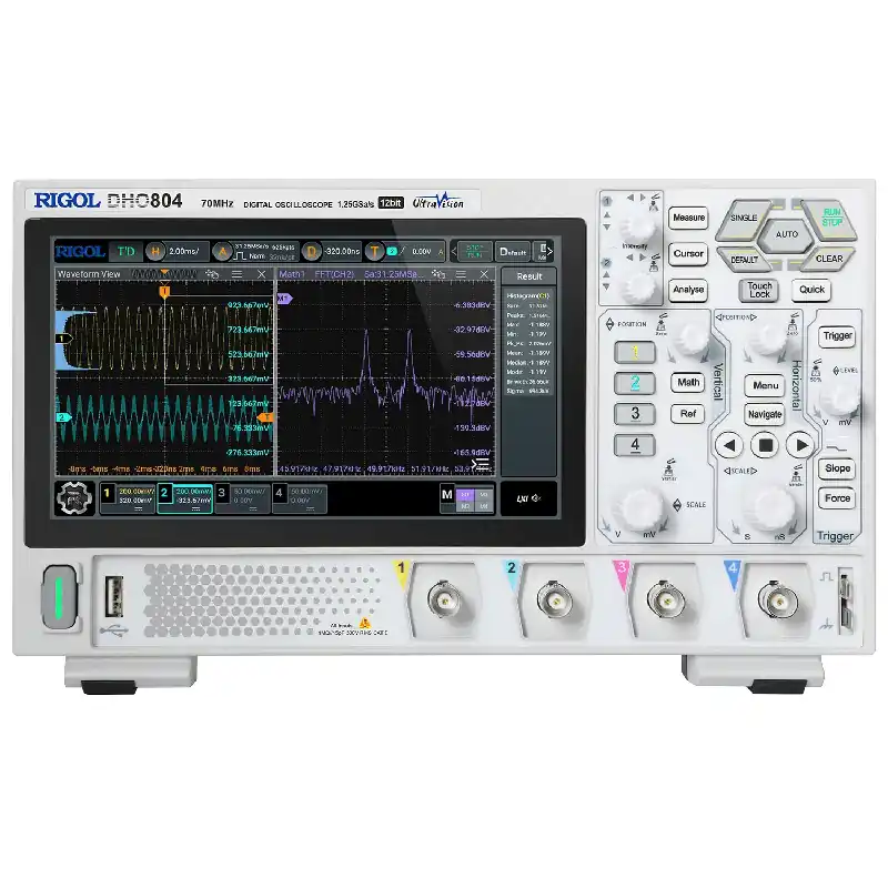 Hantek DSO2D15 Oscilloscopio Digitale da Tavolo 2CH + AFG, 150MHz, 1GSa/s, con Generatore di Segnali