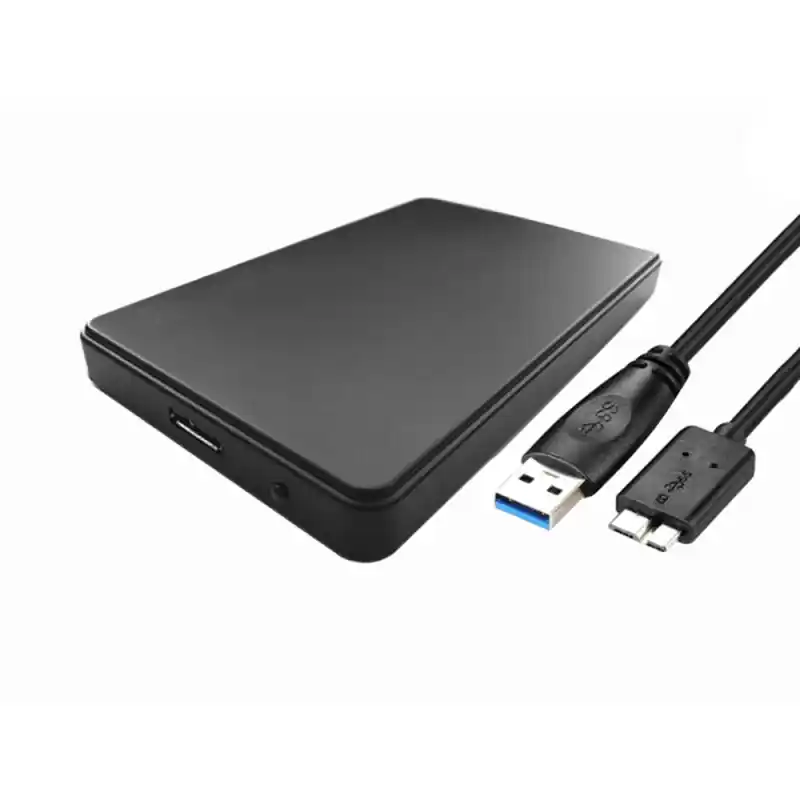 Custodia esterna per disco HDD/SSD 2.5" USB 3.0, nero