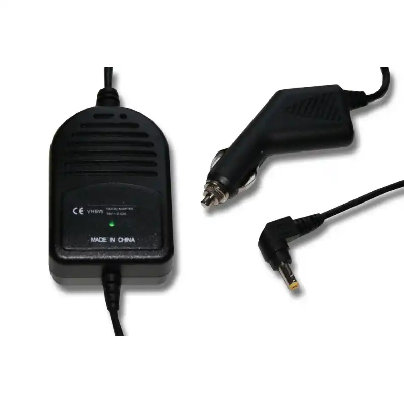 Alimentatore da auto per notebook Toshiba, 65W / 19V / 3,42A / 5,5mm x 2,5mm