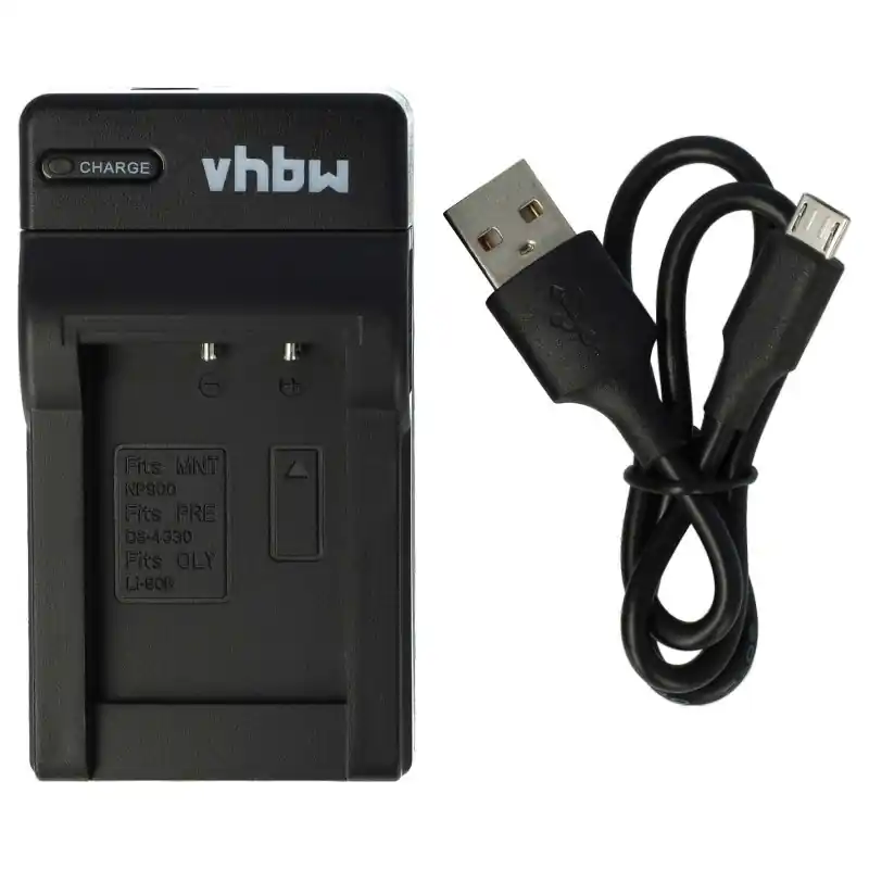 Alimentatore per batteria Minolta NP-900 / Olympus LI-80B, MicroUSB