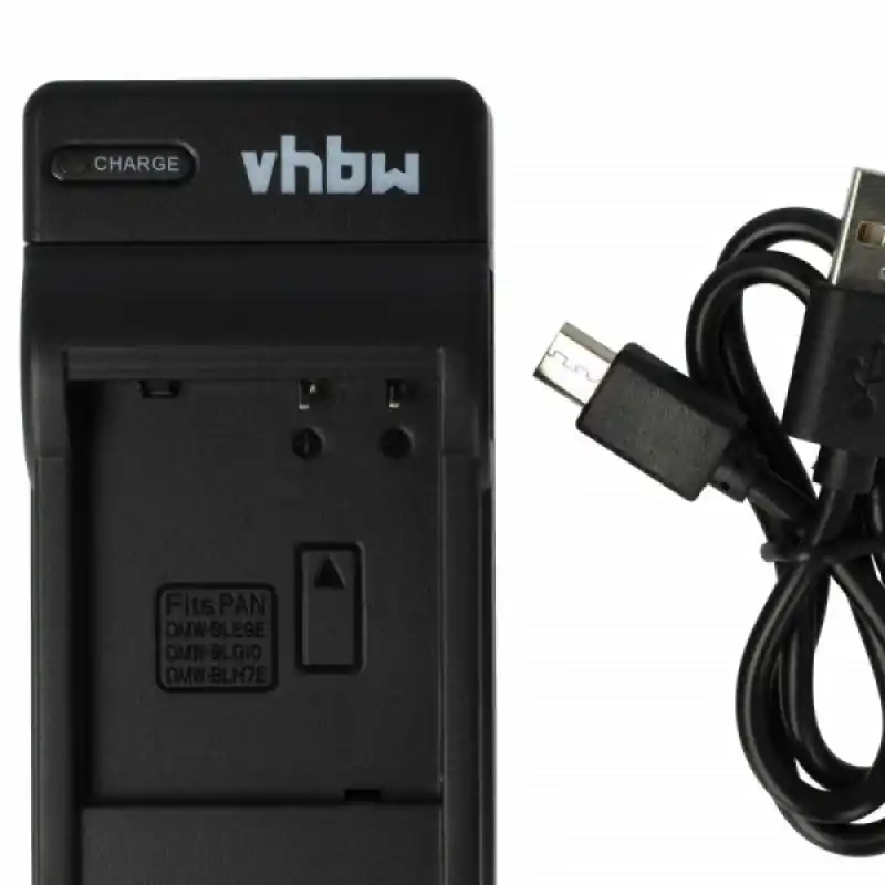Alimentatore per batteria Panasonic DMW-BLG10 / DMW-BLE9 / DMW-BLH7, MicroUSB