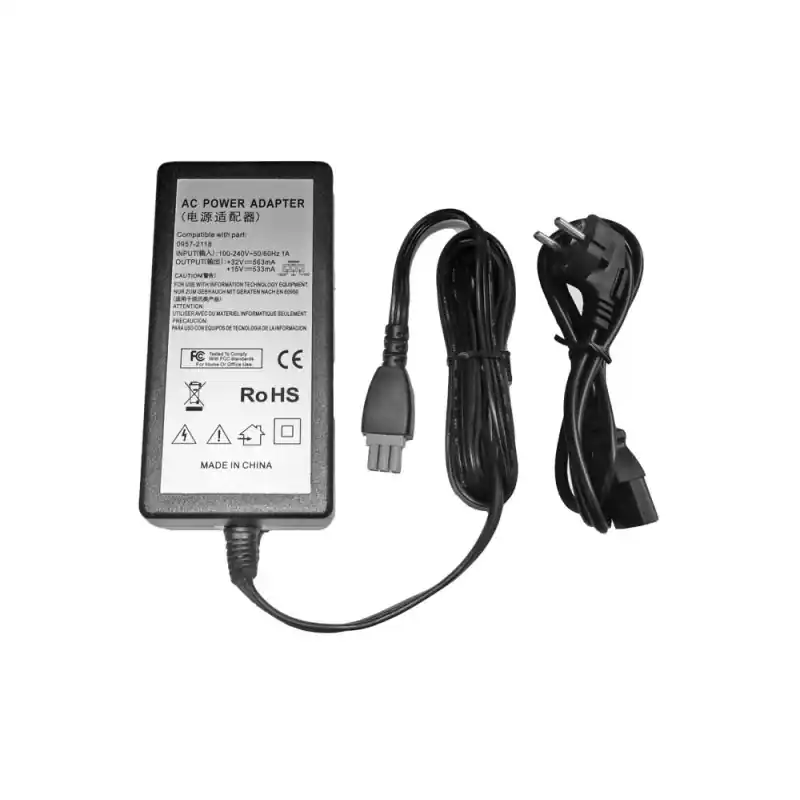 Alimentatore per stampanti HP DeskJet / OfficeJet / PhotoSmart, 26W / 15V-32V / 0,533A-0,563A