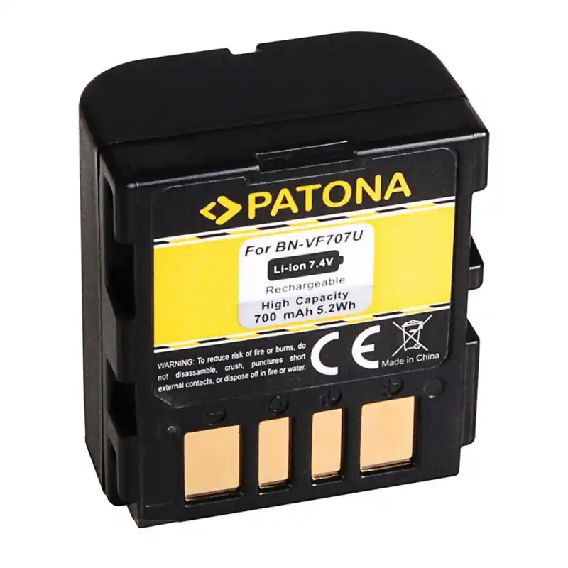 Batteria BN-VF707 per JVC GZ-MG505 / GR-D250 / GR-X5, 700 mAh