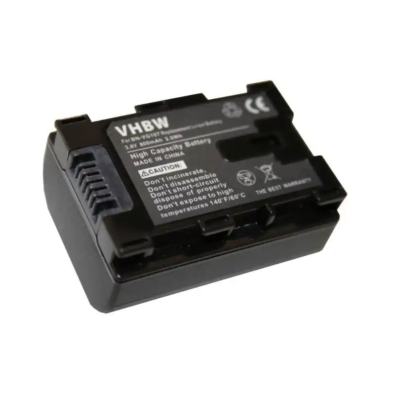 Batteria BN-VG107 per JVC Everio GZ-E100 / GZ-HD500 / GZ-MS110, 800 mAh