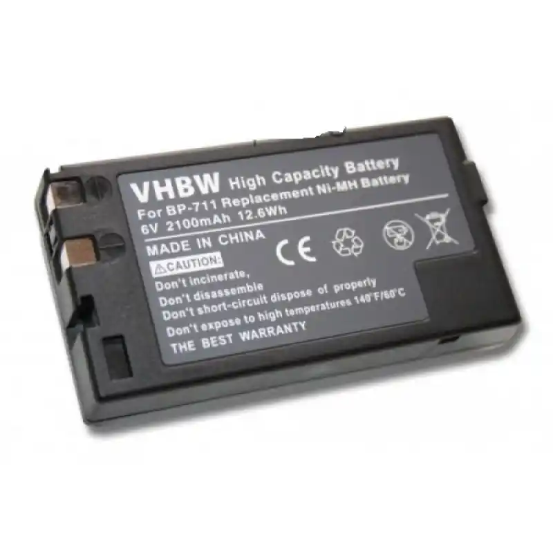 Batteria BP-711/ BP-714 / BP-722 / BP-726 / BP-729 per Canon Legria A-10 / UC-20 / ES-900, 2000 mAh