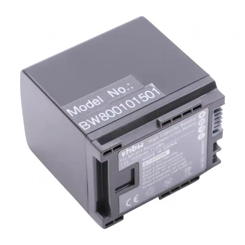 Batteria BP-819 / BP-827 za Canon Legria HF-10 / HF-G10 / HF-S10, 1600 mAh