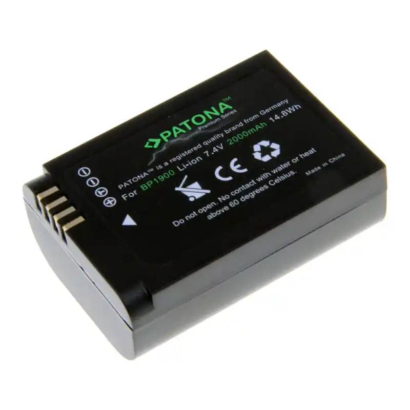 Batteria BP1900 per Samsung Smart Camera NX1, 2000 mAh