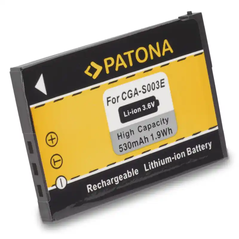 Batteria CGA-S003E per Panasonic SA-SA30 / SV-AS10 / SV-AV50, 530 mAh