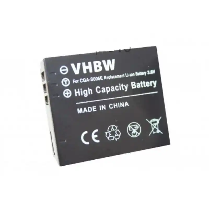 Batteria CGA-S005 per Panasonic Lumix DMC-FC01 / DMC-FX8 / DMC-LX1, 750 mAh