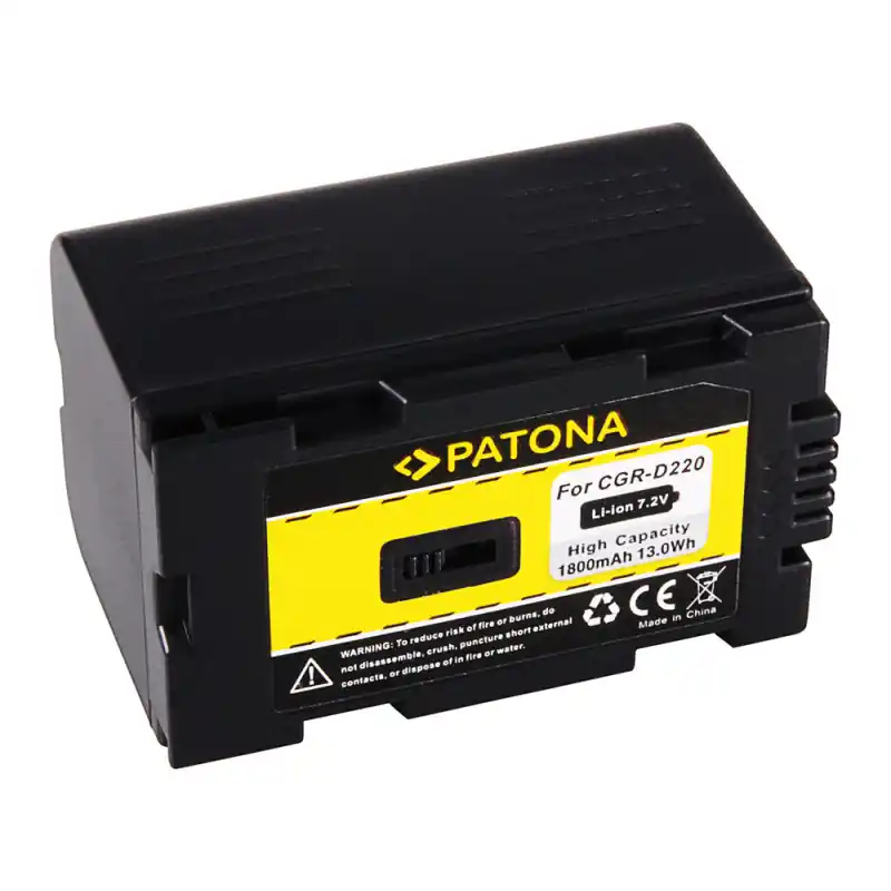 Batteria CGR-D320 / CGA-D54S per Panasonic NV-MX1 / NV-MX30 / NV-MX8 za Panasonic AG-DVC30 / NV-DS11 / NV-MX1, 1800 mAh