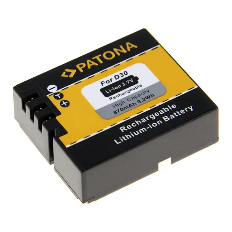 Batteria D30 per AEE SD18 / SD20 / SD22 / SD23, 870 mAh
