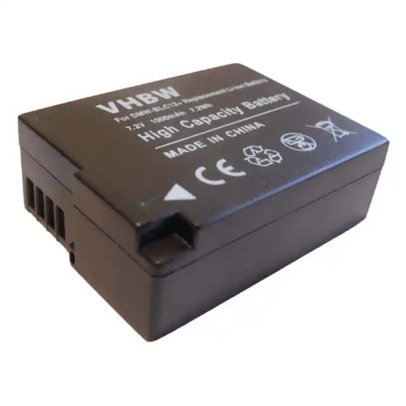 Batteria DMW-BLC12 per Panasonic Lumix DMC-FZ200 / DMC-GH2 / DMC-G5, 1000 mAh