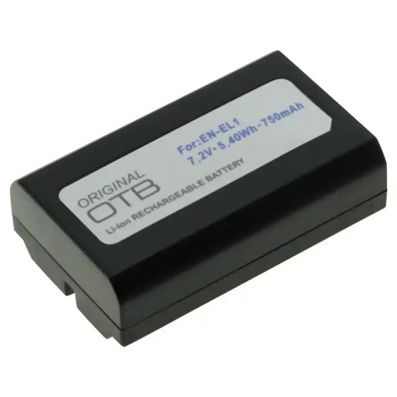 Batteria EN-EL1 per Nikon E880 / CoolPix 880 / 4300 / Konica Minolta Dimage A200, 750 mAh