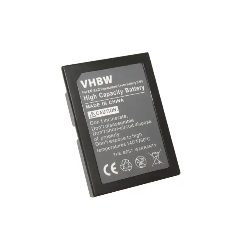 Batteria EN-EL2 per Nikon CoolPix 2500 / 3500 / SQ, 800 mAh