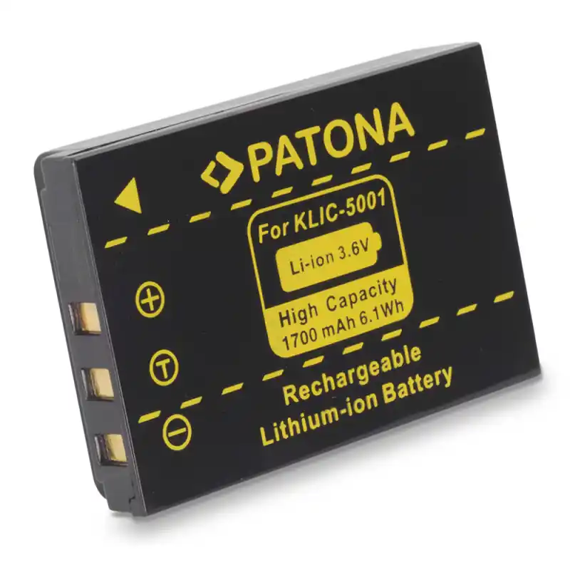 Batteria KLIC-5001 per Kodak Easy Share DX6490 / DX7440 / DX7590, 1700 mAh