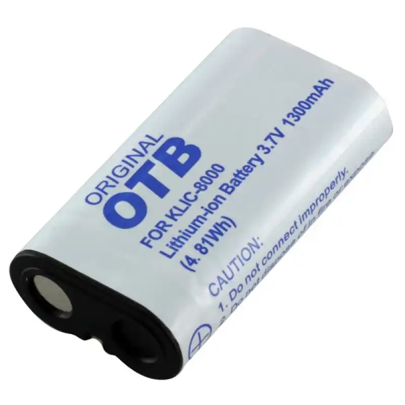 Batteria KLIC-8000 per Kodak EasyShare Z612 / Z1012 / Ricoh Caplio R1, 1300 mAh