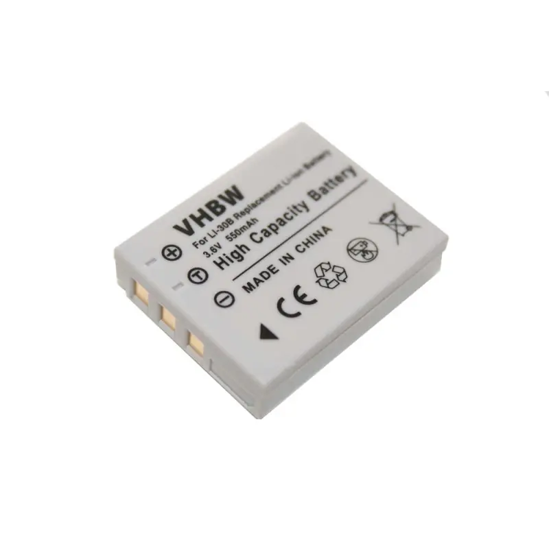 Batteria LI-30B per Olympus mju Mini Digital / Digital S / Stylus Verve Digital, 550 mAh
