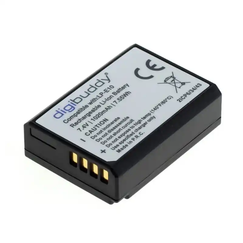 Batteria LP-E10 per Canon EOS 1100 / EOS 1100D / Kiss X50, 1020 mAh