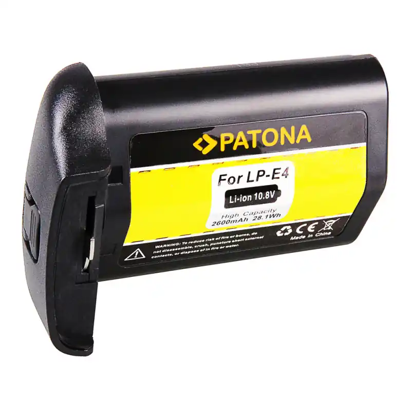 Batteria LP-E4 per Canon EOS 1D C / EOS 1Ds Mark III / EOS 1D Mark IV, 2600 mAh